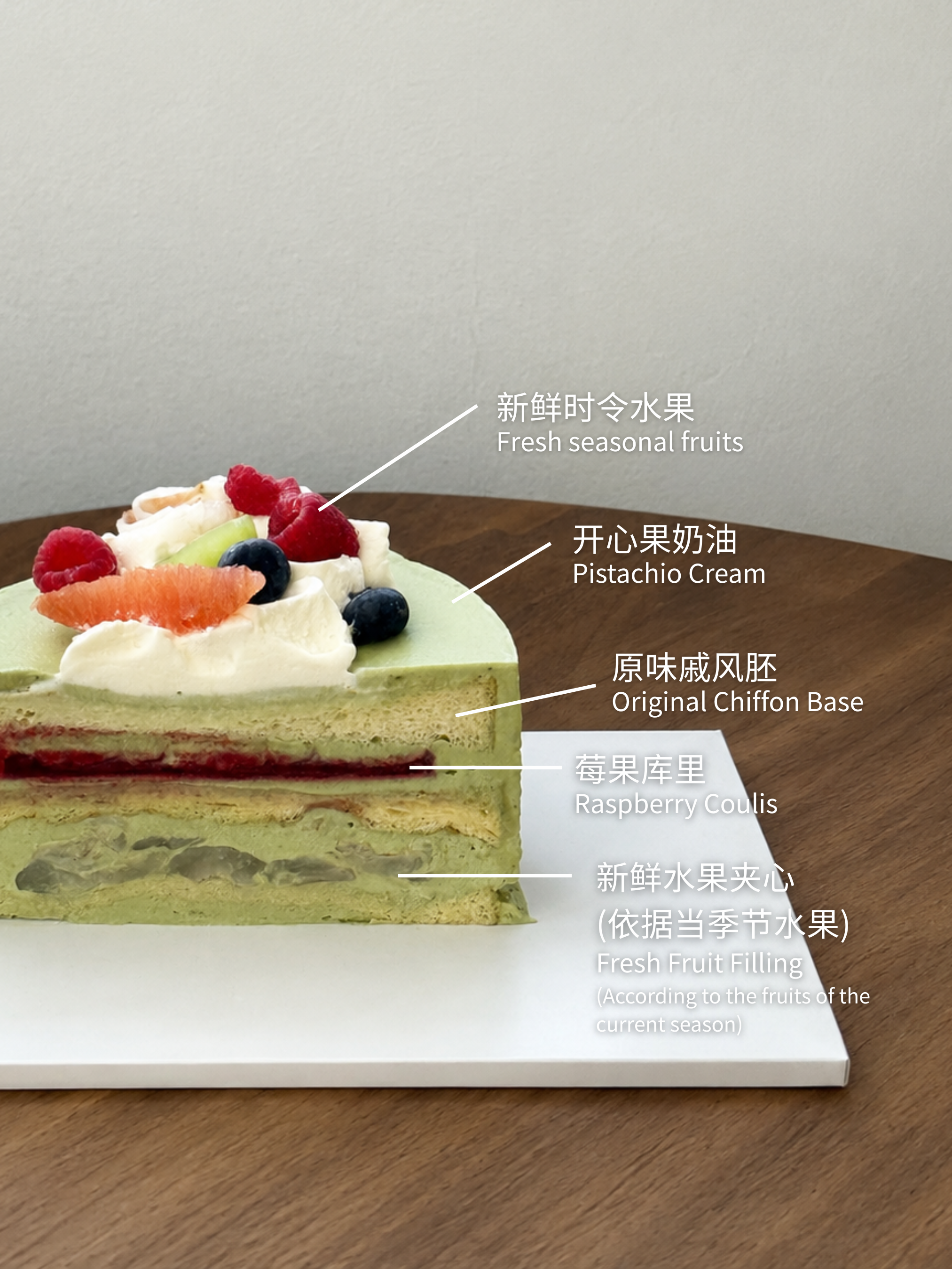 Pistachio Raspberry Cake