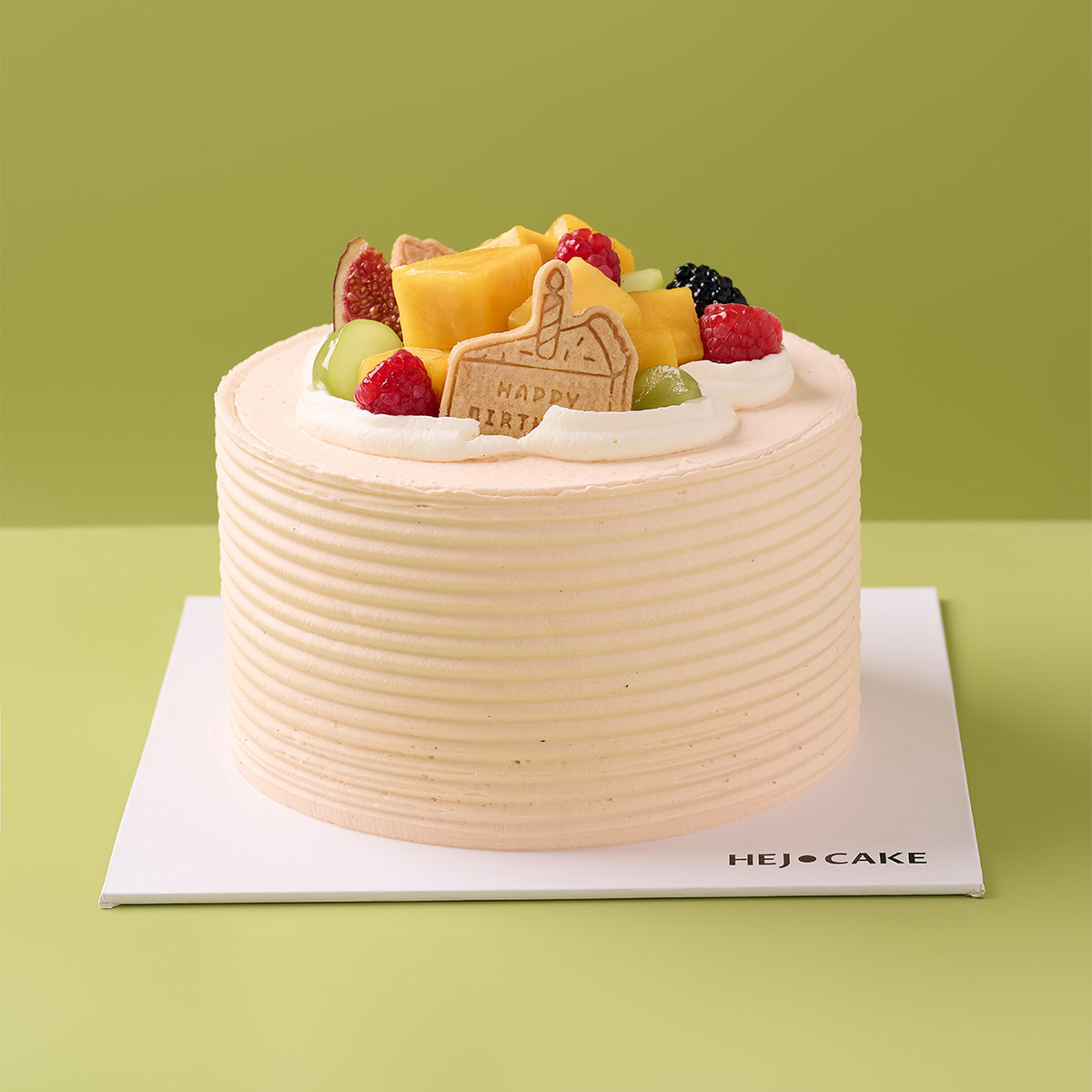 Thai Milk Tea Mango Salted Cream Cheese Cake