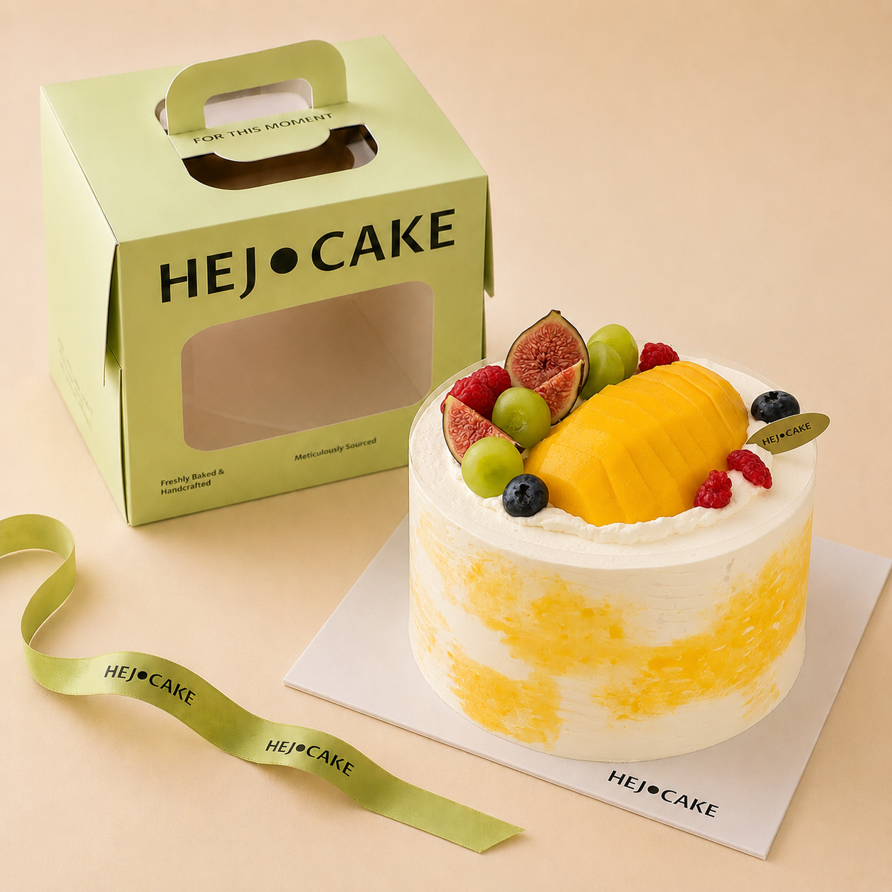 Mango Sticky Rice Cake