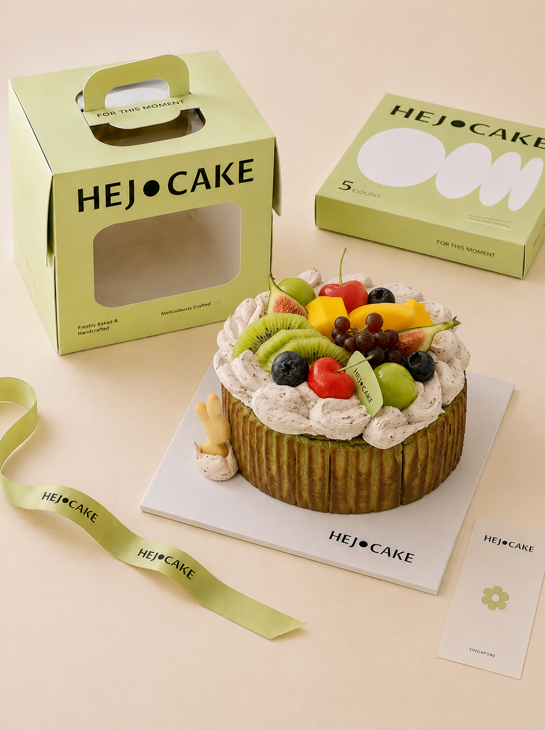 Pistachio Basque Cake