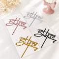 Happy Birthday Acrylic Cake Topper