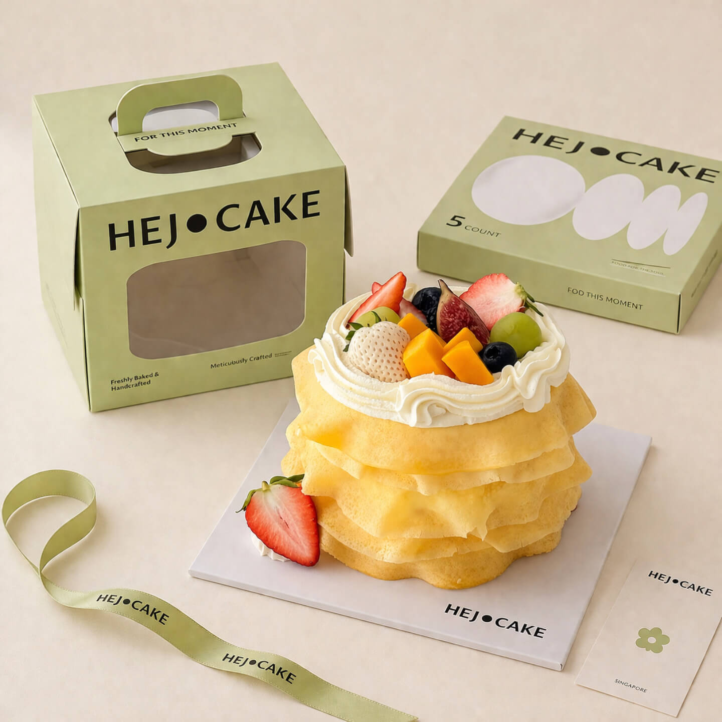Seasonal Fruit Mille Crepe Cake